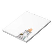 Astronaut en ruimteschip notitieblok (Linkerzijde)