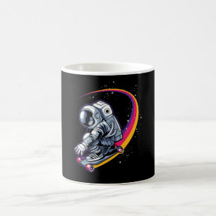 Astronaut en Skateboard Koffiemok
