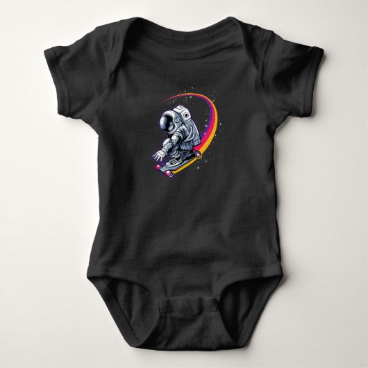 Astronaut en Skateboard Romper (Voorkant)