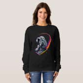 Astronaut en Skateboard Trui (Voorkant volledig)