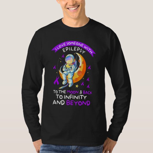 Astronaut Epilepsy Bewustheid houdt van iemand met T-shirt (Voorkant)