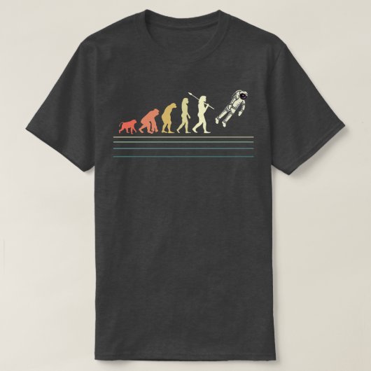 Astronaut Evolution Funny Cosmonaut Moon Landing P T-shirt (Design voorkant)