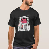 Astronaut Explorer Kat T-shirt (Voorkant)