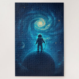 Astronaut Exploring a Cosmic Landscape Legpuzzel