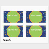 Astronaut Favoriet Box Blank Naam Stickers (Vel)