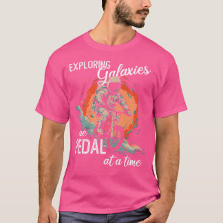 Astronaut Fiets Fietsen Bergaf Mountainbike B T-shirt