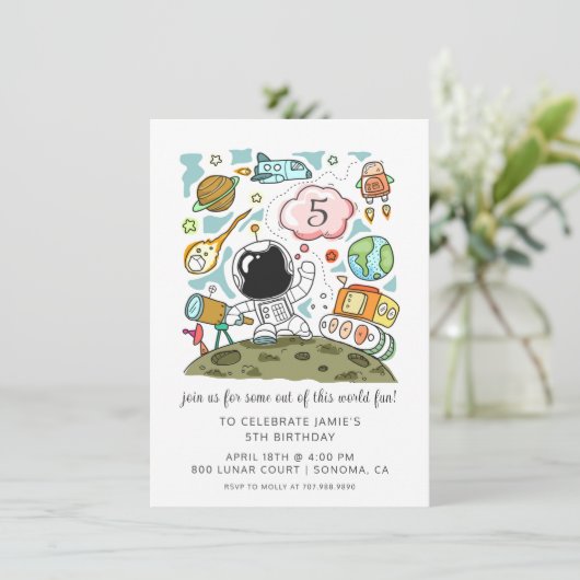 Astronaut First Birthday (Staand voorkant)