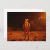 Astronaut First Human Martian on Red Planet Mars Briefkaart (Voorkant / Achterkant)