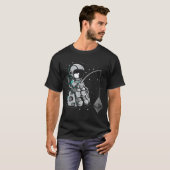 Astronaut Fishing for Ethereum Design T-shirt (Voorkant volledig)