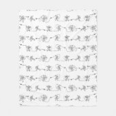 Astronaut Fleece Blanket Deken (Voorkant)