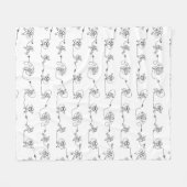 Astronaut Fleece Blanket Deken (Voorkant (Horizontaal))