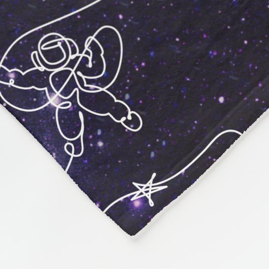 Astronaut Fleece Deken (Hoek)