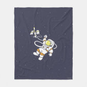 Astronaut Fleece Deken (Voorkant)