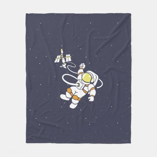 Astronaut Fleece Deken (Voorkant)