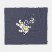 Astronaut Fleece Deken (Voorkant (Horizontaal))