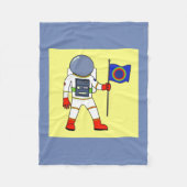 Astronaut Fleece Deken (Voorkant)