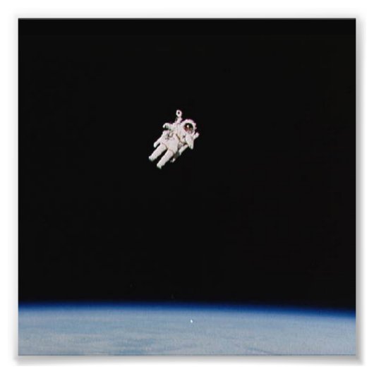 Astronaut Floating in Open Space - NASA - Foto Afdruk (Voorkant)