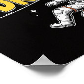 Astronaut Floating in Space Dreamy Cosmic Believe, Poster (Hoek)