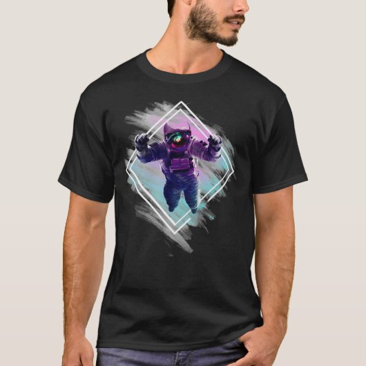 Astronaut Floating T-shirt (Voorkant)