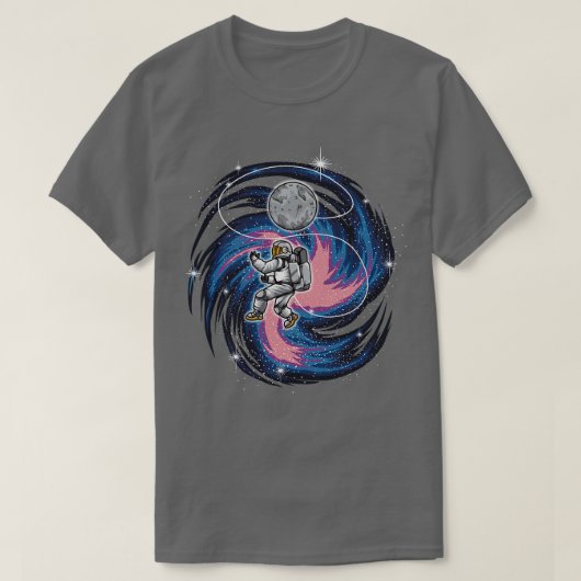 Astronaut Floats in Space Spaceman Galaxy T-shirt (Design voorkant)
