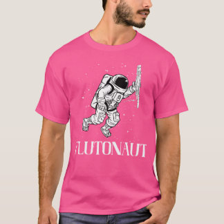 Astronaut fluitist fluitspeler muziekinstrument FL T-shirt