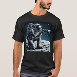 Astronaut fotografeert op de maan t-shirt