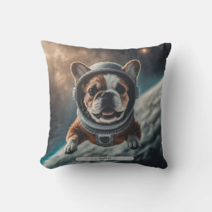 Astronaut Franse Bulldog Ruimtekinderkamer Kussen