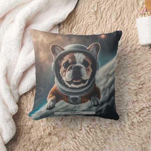 Astronaut French Bulldog Space Nursery  Kussen (Deken)
