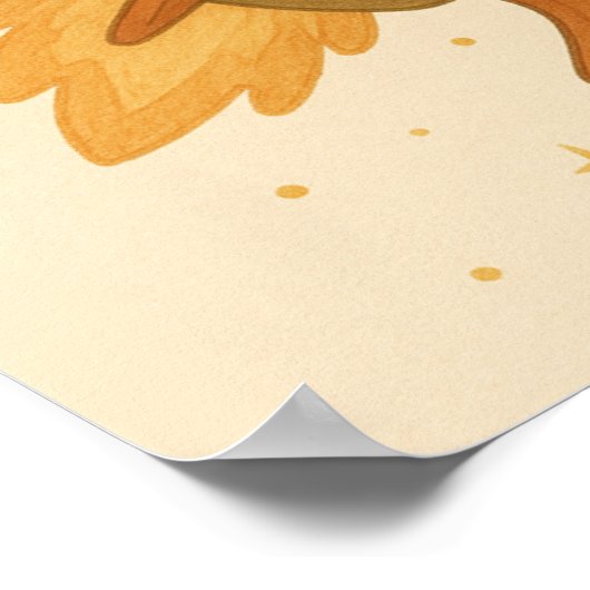 Astronaut Frog Rocket Ride Poster (Hoek)