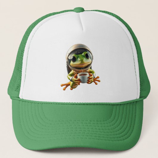 Astronaut Frog Trucker Pet (Voorkant)