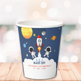 Astronaut -  Funny Birthday Boy  Papieren Bekers