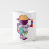 Astronaut , Funny Planets Grote Koffiekop (Voorkant)