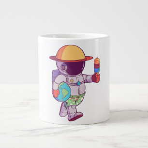 Astronaut , Funny Planets Grote Koffiekop