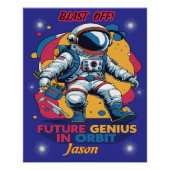 Astronaut - Future Genius In Orbit Perfect Poster (Voorkant)