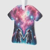 Astronaut Galaxy Acryl Ornament (voorkant)