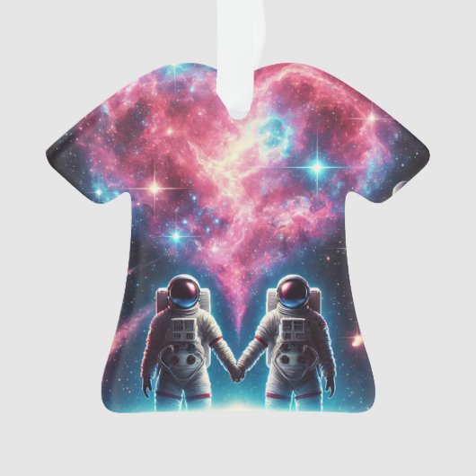 Astronaut Galaxy Acryl Ornament (voorkant)