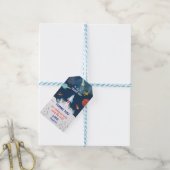 Astronaut Galaxy Birthday Cadeaulabel (Met Touw)