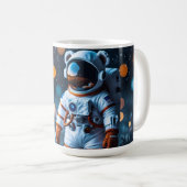 Astronaut Galaxy Bokeh Koffiemok (Voorkant rechts)