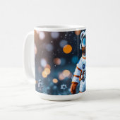 Astronaut Galaxy Bokeh Koffiemok (Voorkant links)