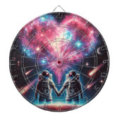 Astronaut Galaxy Dartboard Dartbord (Voorkant)