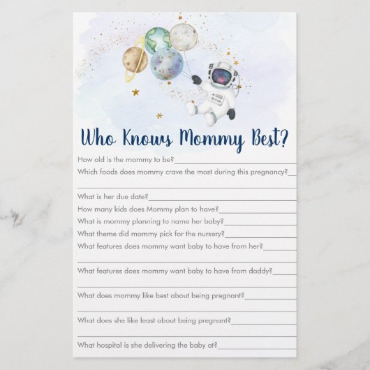 Astronaut Galaxy die mama het beste spel kent (Voorkant)