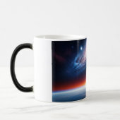 Astronaut Galaxy Earth Horizon Space Magische Mok (Links)