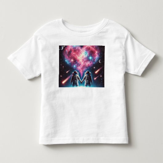 Astronaut Galaxy T-shirt voor kinderen (Voorkant)
