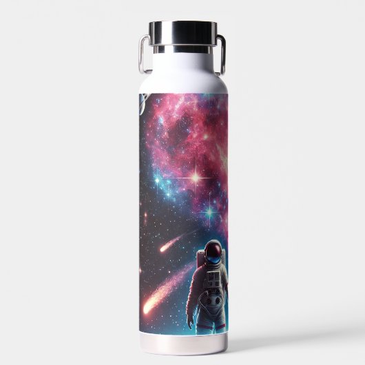 Astronaut Galaxy Waterfles (Voorkant)