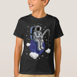 Astronaut Gevist T-shirt | vis die niet in de were