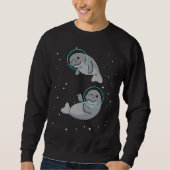 Astronaut Gift Women Space Manatee Trui (Voorkant)