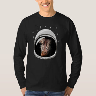Astronaut Giraffe Animal Retro Space Mars Moon Exp T-shirt