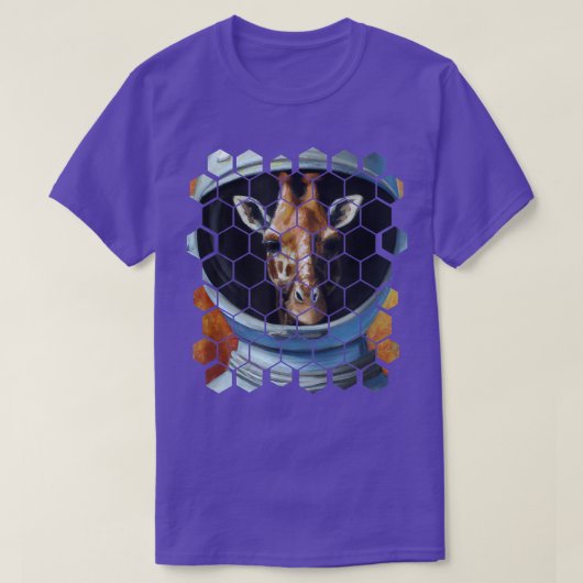 Astronaut Giraffe T-Shirt (Design voorkant)