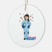 Astronaut-Girl 2 Keramisch Ornament (Links)