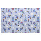 Astronaut Girl in Space Blue en Red Stof (Fat Quarter)